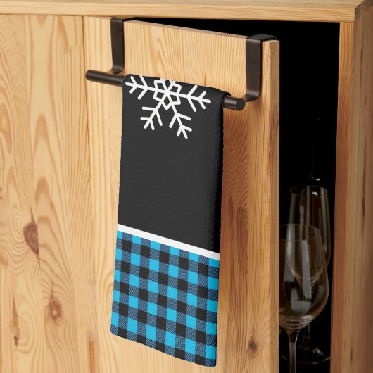Buffalo Plaid Sneeuwvlok Theedoek (Derde Gevouwen)