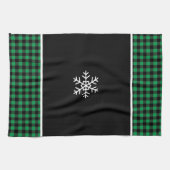 Buffalo Plaid Snowflake Theedoek (Horizontaal)