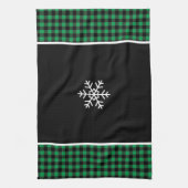 Buffalo Plaid Snowflake Theedoek (Verticaal)