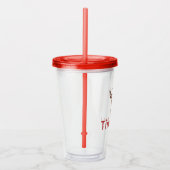 Buffalo Plaid Stag Acryl Drinkbeker (Rechts)