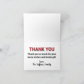 Buffalo Plaid Thank You Card Bedankkaart (Binnen)
