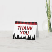 Buffalo Plaid Thank You Card Bedankkaart (Voorkant)