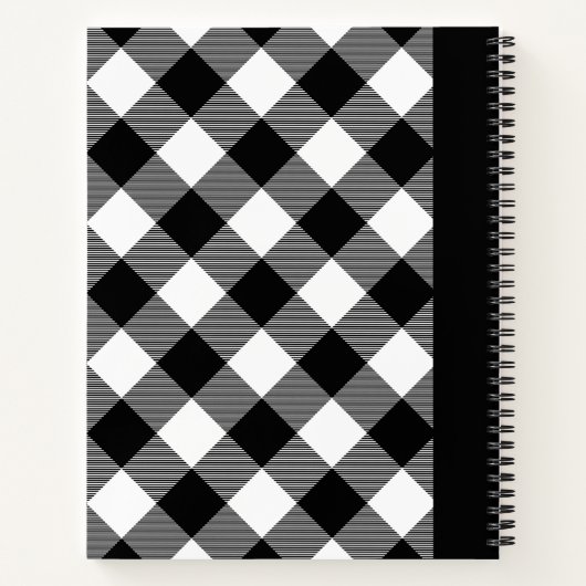  Buffalo Plaid Travel Journal Notitieboek (Achterkant)