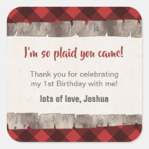 Buffalo Plaid Tree Trunk Rustic Dank u