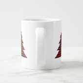 Buffalo Plaid Trees Grote Koffiekop (Achterkant)