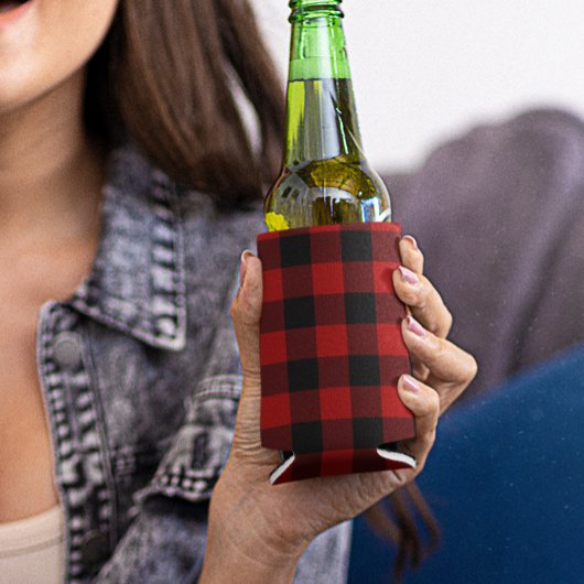 Buffalo Plaid Trendy Rustieke Houthakker Blikjeskoeler