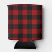 Buffalo Plaid Trendy Rustieke Houthakker Blikjeskoeler (Achterkant)