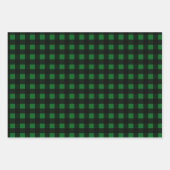 Buffalo Plaid trio rood blauw groen Inpakpapier Vel (Voorkant 3)