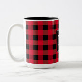 Buffalo plaid tweekleurige koffiemok (Links)