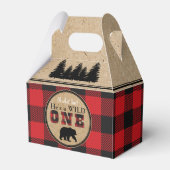 Buffalo Plaid Verjaardagsfeestje Favorboxen Bedankdoosjes (Voorkant Zijde)