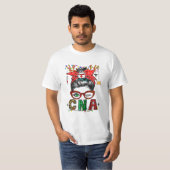 Buffalo Plaid Verpleegster X mas Raglan T-shirt (Voorkant volledig)