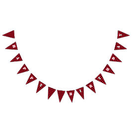 Buffalo plaid vlaggetjes