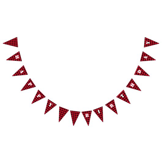 Buffalo plaid vlaggetjes (Alle)