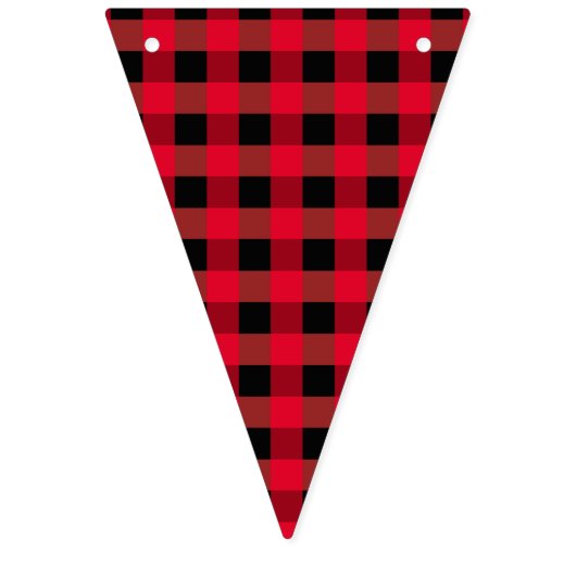 Buffalo plaid vlaggetjes (Eerste vlag)