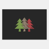 Buffalo Plaid Vrolijke Kerstboom Familie Matching Inpakpapier Vel (Voorkant)