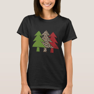 Buffalo Plaid Vrolijke Kerstboom Familie Matching T-shirt