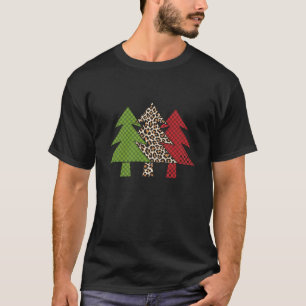 Buffalo Plaid Vrolijke Kerstboom Familie Matching T-shirt