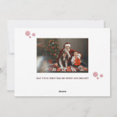 Buffalo Plaid Vrolijke Kerstboom Vakantie Kaart (Achterkant)