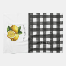 Buffalo Plaid Waterverf Lemon