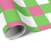 Buffalo Play | AKA Roze en Groene Sorroeënheid Cadeaupapier (Rol Hoek)