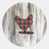 Buffalo Play Chicken Ronde Sticker (Voorkant)