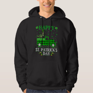 Buffalo Play Green Truck Dinosaur T Rex St. Patri Hoodie
