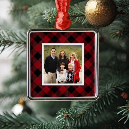 Buffalo Play Holiday Foto Metalen Ornament