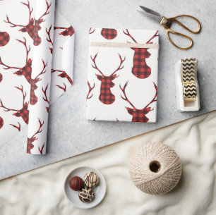 Buffalo Play Reindeer Cadeaupapier
