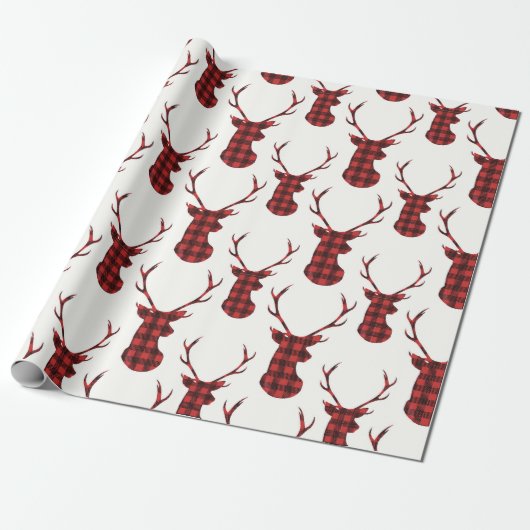 Buffalo Play Reindeer Cadeaupapier (Uitgerold)