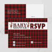 Buffalo Play RSVP BABY SHOWER Uitnodiging Briefkaart (Voorkant / Achterkant)