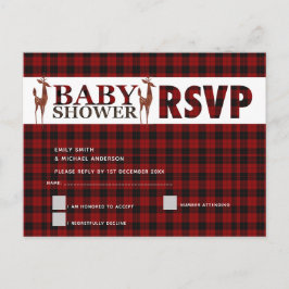 Buffalo Play RSVP BABY SHOWER Uitnodiging Briefkaart