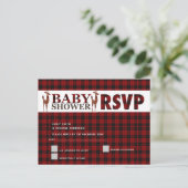 Buffalo Play RSVP BABY SHOWER Uitnodiging Briefkaart (Staand voorkant)