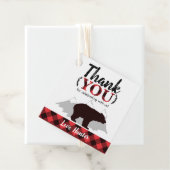 Buffalo Plays Beer Lumberjack Birthday Bedankjes Labels (In situ)