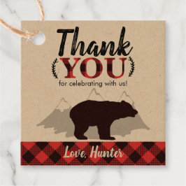 Buffalo Plays Beer Lumberjack Birthday Bedankjes Labels