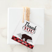 Buffalo Plays Beer Lumberjack Birthday Bedankjes Labels (In situ)