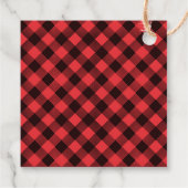 Buffalo Plays Beer Lumberjack Birthday Bedankjes Labels (Achterkant)