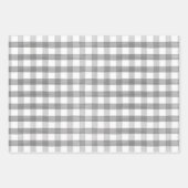 Buffalo Plays Black, Burnt Oranje en Grey Gingham Inpakpapier Vel (Voorkant 3)