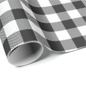 Buffalo Plays Black White Cadeaupapier (Rol Hoek)