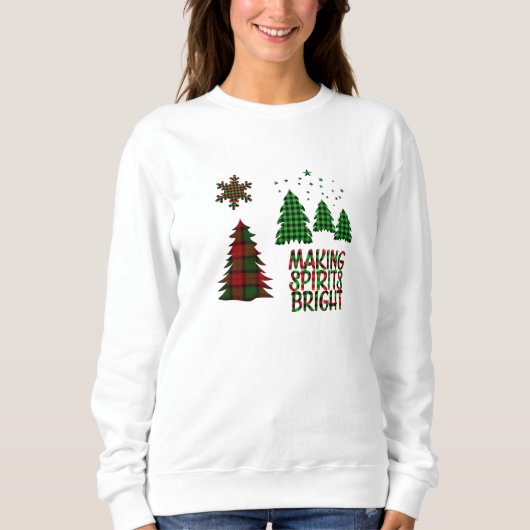 Buffalo Plays Making Spirits Bright Sweatshirt (Voorkant)