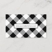 Buffalo Plays Modern Corporate Black en White Visitekaartje (Achterkant)