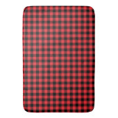 Buffalo Plays Red Black Badmat (Voorkant Verticaal)