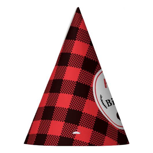 Buffalo Plays Red Black Beer Birthday Feesthoedjes (Links)