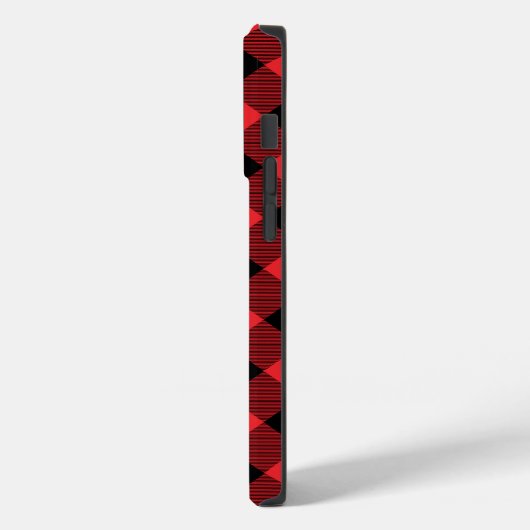 Buffalo Plays Red Black Case-Mate iPhone Case (Achterkant / Links)