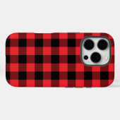 Buffalo Plays Red Black Case-Mate iPhone Case (Achterkant (horizontaal))