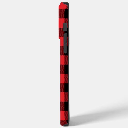 Buffalo Plays Red Black Case-Mate iPhone Case (Achterkant / Links)