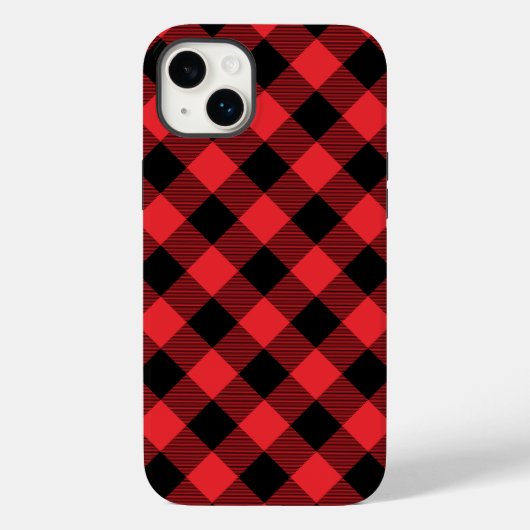 Buffalo Plays Red Black Case-Mate iPhone Case (Achterkant)
