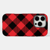 Buffalo Plays Red Black Case-Mate iPhone Case (Achterkant (horizontaal))