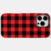 Buffalo Plays Red Black Case-Mate iPhone Case (Achterkant (horizontaal))