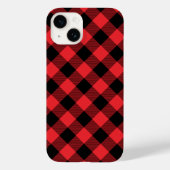 Buffalo Plays Red Black Case-Mate iPhone Case (Achterkant)