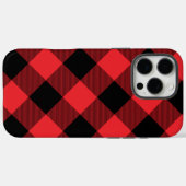 Buffalo Plays Red Black Case-Mate iPhone Case (Achterkant (horizontaal))